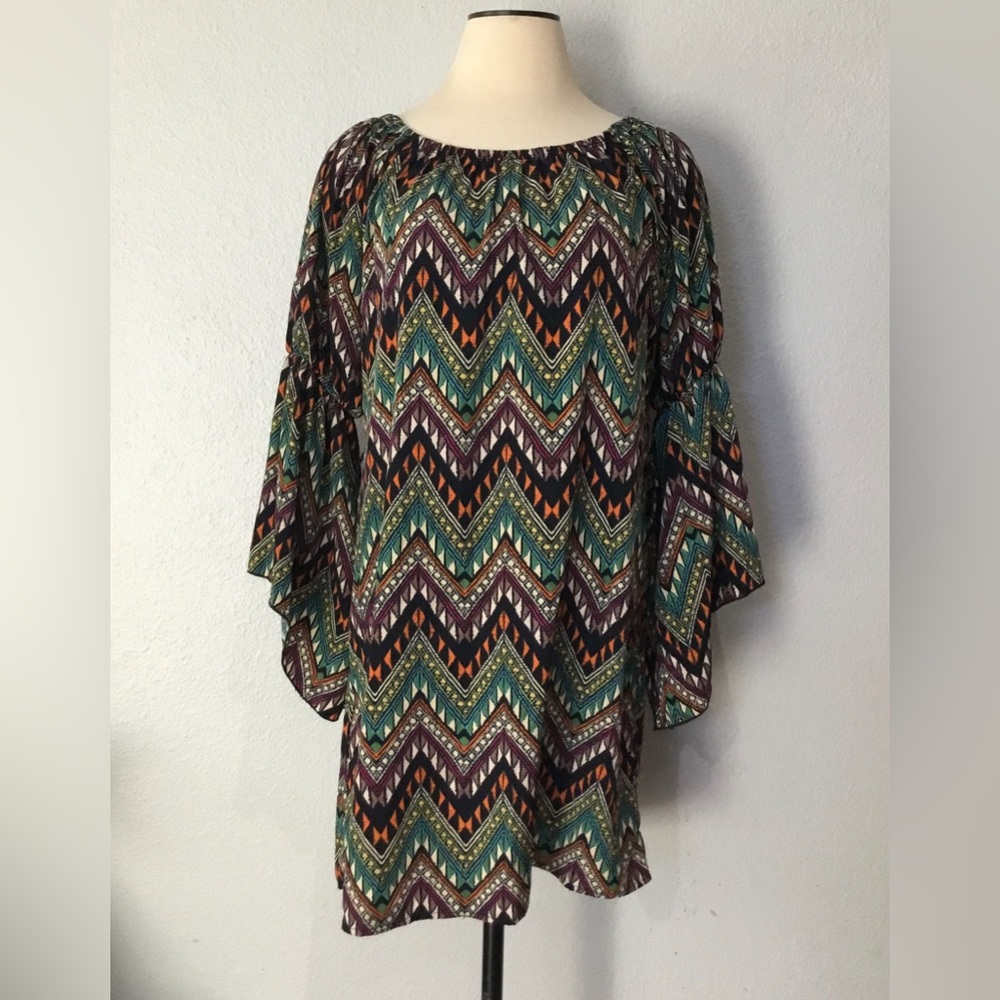 Candy Rose Multi Color Print Dress, Size S